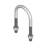 BS OHSS 18001:2007 & S/NZS 4801:2001 Certificate No. NZP1023HS R PIPE SUPPORTS U-Bolt Guide Supports Standard Finish: Hot Dipped Galvanised D Outside Pipe Dia. B C EMC14-021 21 65 50 31 0.