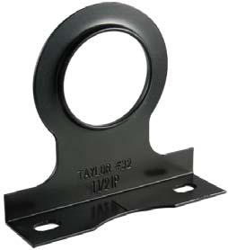 PIPE STAY - Standard #32S 1/2" - 2" Copper / 3/8" - 2" Iron Pipe Carbon Steel Black Epoxy Coated Vertical or horizontal offset pipe guide Specify pipe size, figure number, name and finish.