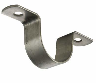 SHORT PIPE STRAP #46 1/2" through 4" Carbon Steel Bare Metal Complies with MSS SP-58 and SP-69 (Type 26).
