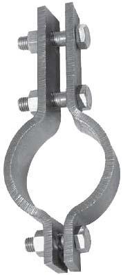 ALLOY 3-BOLT PIPE CLAMP #33A 1 1/2" through 24" Chrome Molybdenum Steel (ASTM A 387 Grade 22) Complies with MSS SP-58 and SP-69 (Type 3).