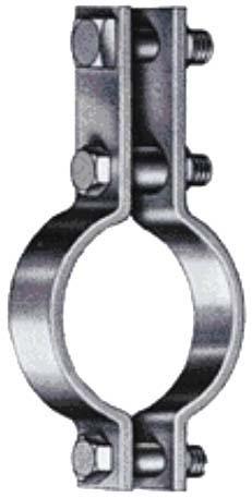 HEAVY 3-BOLT PIPE CLAMP #33H 6" through 36" Carbon Steel Bare Metal Complies with MSS SP-58 and SP-69 (Type 3). Recommended for supporting pipe up to 4" of insulation. Maximum Temperature, 750 F.