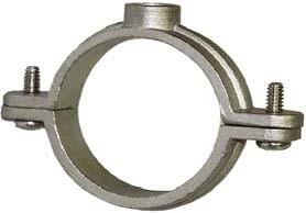 SPLIT RING HANGER #38R SS 3/8" through 4" 304 (SS4) and 316 (SS6) Stainless Steel Complies with MSS SP-58 and SP-69 (Type 12).
