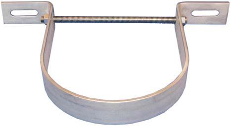 MANHOLE DROP PIPE CLAMP FIG#47 - For SDR 35 Pipe FIG#48 - For DIP(C-900) Pipe FIG#49 - For IPS Schedule 40 Pipe 4" through 12" Stainless Steel Type 304 Designed for easy installation and support of
