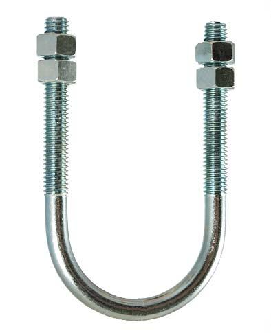 U-BOLT - (Standard Duty) Zinc Plated #14Z 1/2" through 24" Carbon Steel Zinc Plated Complies with MSS SP-58 and SP-69 (Type 24). Designed as a support, guide, or anchor for heavy loads.