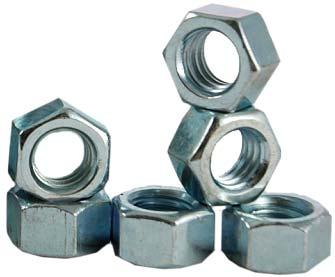 HEX. NUTS - Zinc #15Z 3/8" through 3/4" Carbon Steel Grade 2 Zinc Plated Specify size, figure number, and name.