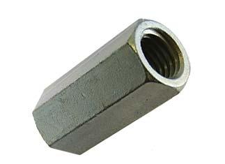 ROD COUPLING #62 with Sight Hole #62S 3/8" through 1 1/2" rod Carbon Steel Electro-plated zinc Designed for coupling two hanger rods of equal rod size Specify rod size, figure number and name.