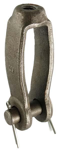 FORGED STEEL CLEVIS #63 3/8" through 4" rod size Forged Steel Bare Metal Complies with MSS SP-58 and SP-69 (Type 14).