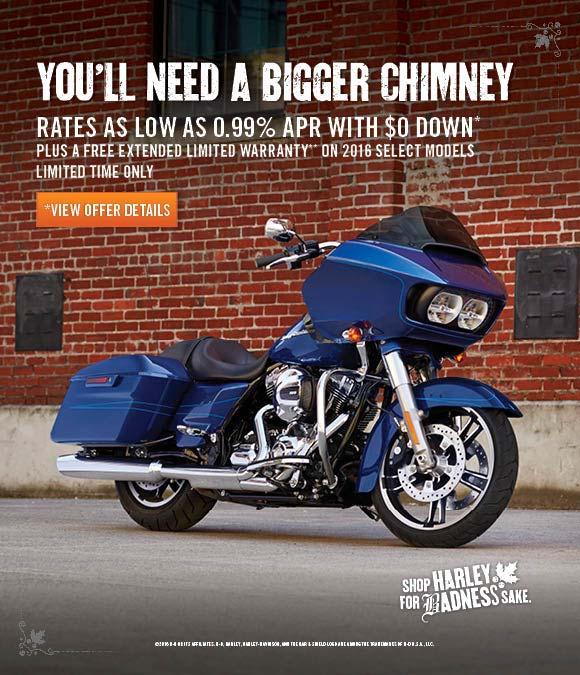 See our sales team for full details on this special financing offer from Harley-Davidson and our additional $2,000 value package.