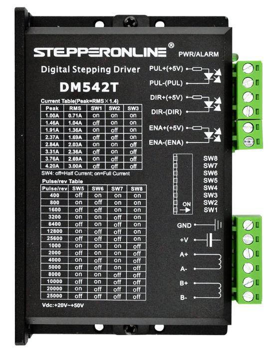 User s Manual For DM542T Full Digital Stepper Drive Designed by StepperOnline Manufactured by Leadshine 2017 All Rights ReservedAttention: Please read this manual