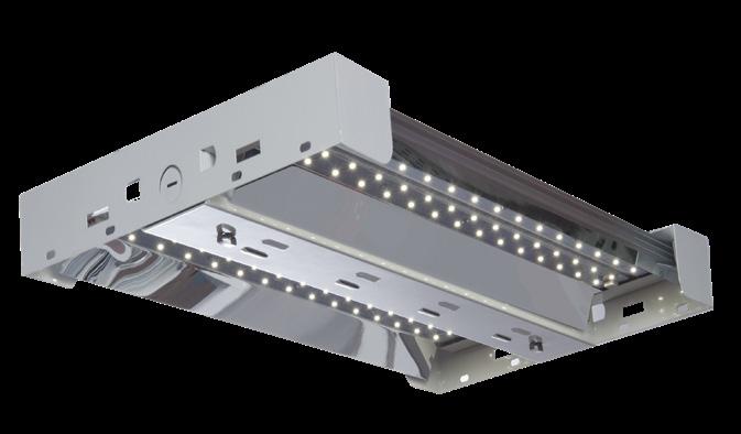 LED High Bay High Performance APPLICATION The LHBIP LED is a high efficiency I-Beam style high bay fixture engineered for premium performance.