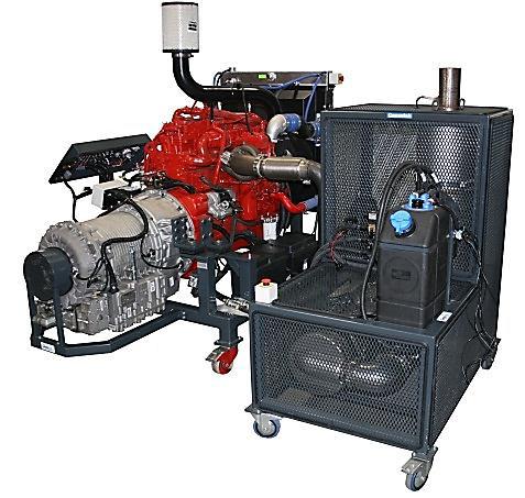 FULL DIESEL ENGINE AND TRANSMISSION 380HP Stand-Alone Cummins Training Bench Allows clear visualization