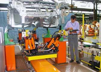 FlexTrack As customer requirements for bodyshop flexibility increase, another problem arises: how can sub-assemblies, or even a complete car body, be moved across the production line without