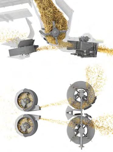 The two counterrotating spreading rotors are driven by a belt and therefore always run at a constant speed. This unique drive concept ensures consistent spreading quality.