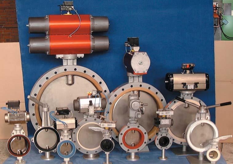 Range of Services Butterfly Valves for all kinds of applications, as shut-off or regulating device, handling different media under pressureless, pressurized or vacuum
