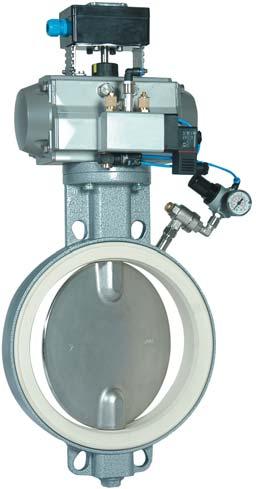 disc. Light series for differential pressures up to 6 bar tight shut-off according to DIN 3230 BO,