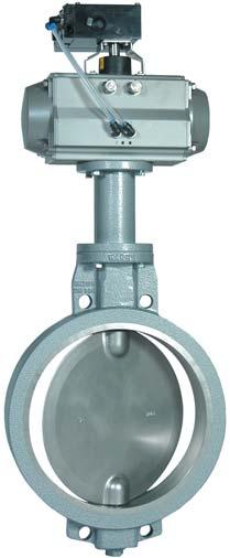 installation between flanges according to DIN 2501 and ANSI Class 150, metallic