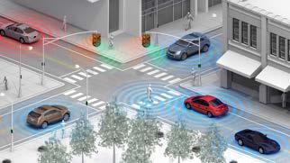 Drop-off Zones AV EV Shared Mobility Synchronized signal system to reduce