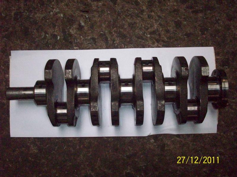 Plate : 2.9 Crankshaft of a four cylinder engine xii) Flywheel : Flywheel is made of cast iron.