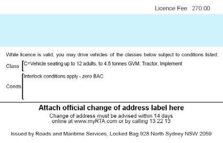 Your interlock licence will have the letter l on the front, indicating that the licence is subject to interlock conditions.