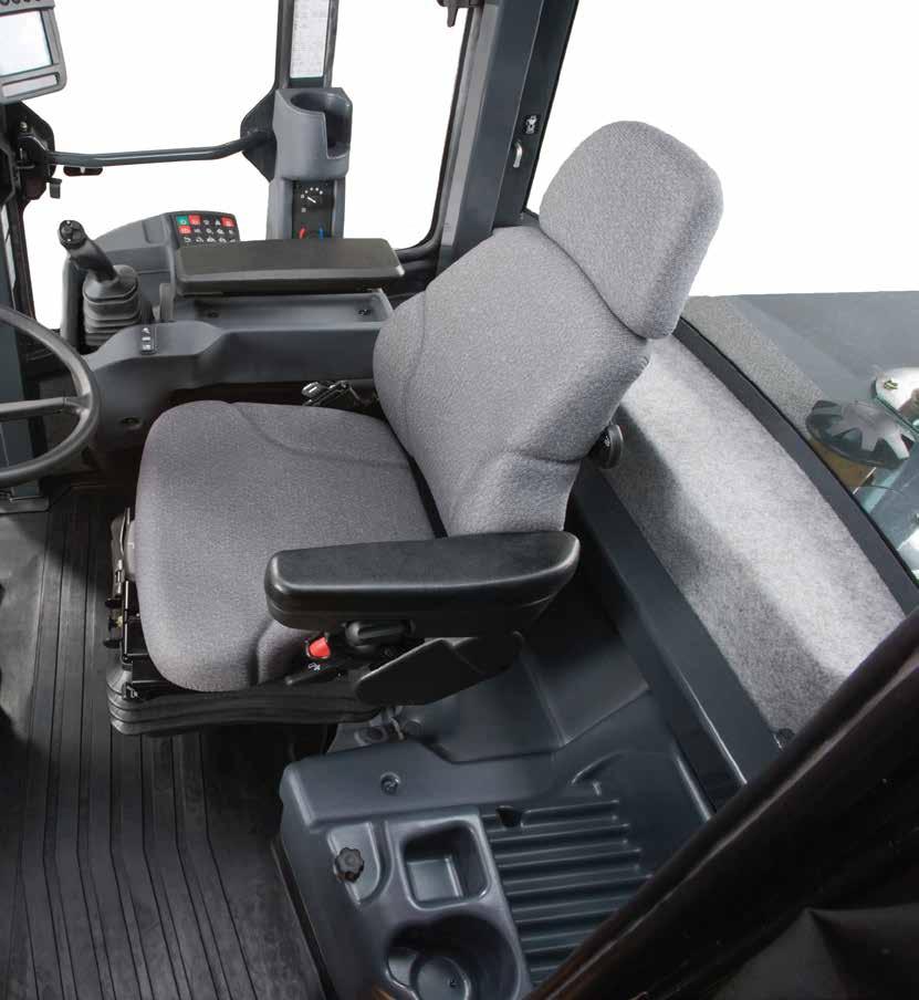 What operator wouldn t be more productive in the highback suspension seat of an E-series Loader?