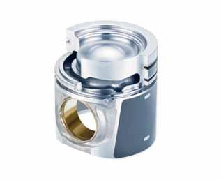 The combustion bowl, especially the bowl rim, is another critical zone of today s highly loaded diesel pistons.