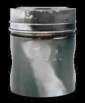 deposits on the piston top land due to: Excessive ingress of engine oil into the