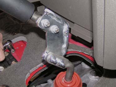 a. Install kit extension (shifter) onto shift tower with two kit