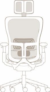 The balanced 3-point tilt mechanism provides 24 degrees of back recline for greater comfort.