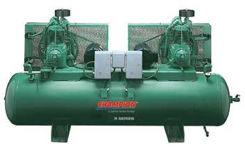 Two-stage air compressors compress air to a higher pressure than single stage compressors.