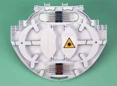 dimensions mm x 148mm x 7mm Hellipse TM NZDF E- Elliptical tray for single element and single circuit applications identical to the E-A tray but with reduced width Fibre bend diameter of 75mm for