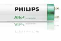 Philips ALTO II Technology Philips T8 Fluorescent Lamps featuring ALTO II Technology Better for your business, Better for the environment ALTO lamps with green endcaps have become synonymous with