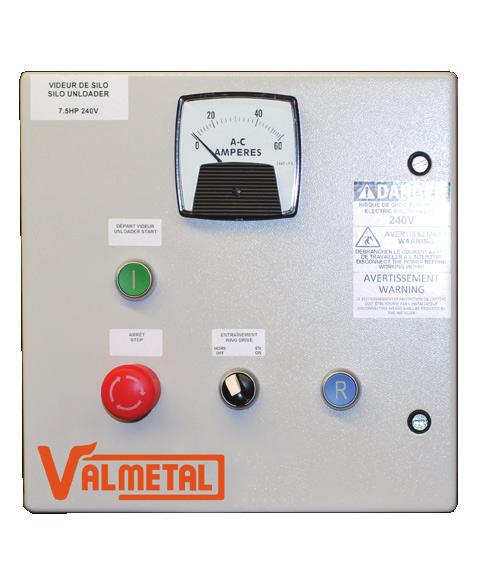 INTELLIGENT CONTROL PANEL A PLC (Programmable Logic Controller) manages all the operations of the unloader and conveyor.