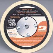 Soft density. NewEdge Scalloped-Edge Abrasive Discs 5" (127 mm) Diameter; Reattachable (Hook-Face) and Non-Woven Nylon Ideal for use with Dynabrade Radius Pad (above).