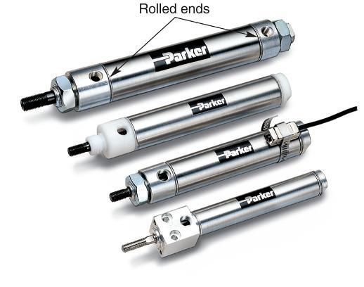 Pneumatic Cylinder Construction Rolled-metal ends on a cylinder Parker Hannifin Goodheart-Willcox Co., Inc.