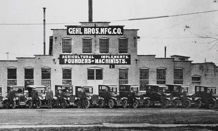 In 189, an agricultural implement company, housed in a blacksmith shop, was started in West end, Wisconsin.