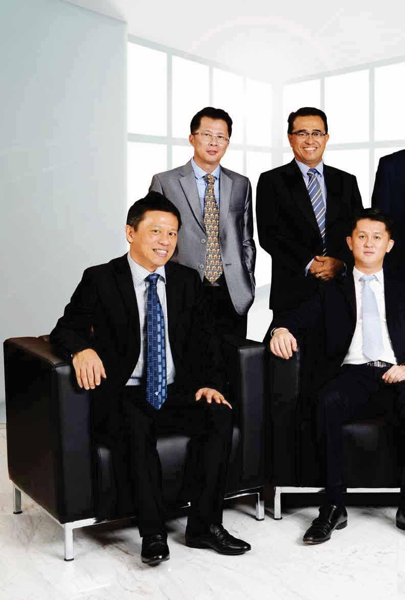 BOARD OF DIRECTORS SITTING IN FRONT FROM LEFT Dato Sri Ti Lian Ker Independent Non-Executive Director Datuk Chai Woon Chet Managing Director Dato Mohamed Amir Bin