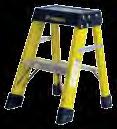loosening Slip resistant vinyl feet Fibreglass Step stool/ Ladders (6400 Series) CSA Grade 1A, ansi Type 1A, 300-lb.