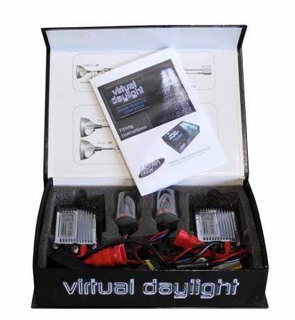 VIRTUAL DAYLIGHT H.I.D XENON KITS Virtual Daylight - 70W The Virtual Daylight 70W kit features a slim multivolt (9V-32V) ballast. This H.I.D Xenon kit comes complete with 2 bulbs and 2 ballasts.