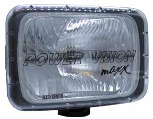 POWER VISION H.I.D DRIVING LIGHTS ALPHA 2500 The Alpha 2500 H.I.D Xenon driving lights are the only rectangle lamp in the Alpha range.
