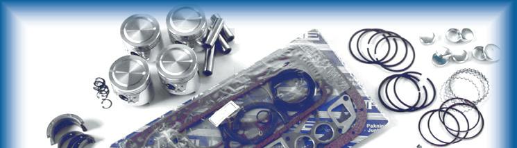 All NEW components such as pistons, bearings, valve seats, valve guides, gaskets, and rod bushings are used.