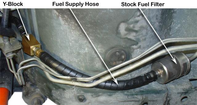 37 Install the fuel supply hose (Item 10) between the Y-Block (Item 20) and