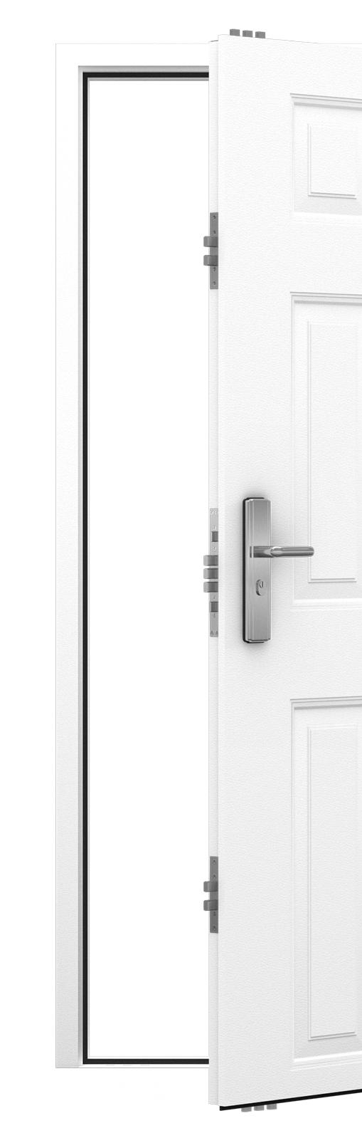 STEEL SECURITY DOORS Heavy Duty Panelled Door Compared to our Standard Duty Steel Door, this security door has far superior impact, acoustic and thermal values.