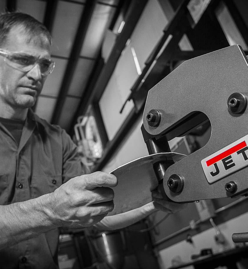 THE NEW JET METALFORMING LINE UP STAND BEHIND YOUR WORK 550+ SERVICE