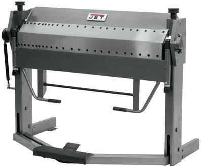 DUAL SIDED / UNIVERSAL BOX & PAN BRAKE WITH FOOT CLAMP All body sections are welded steel plate with heavy truss rods and braces designed to give greater strength and durability Hardened and ground