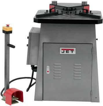HYDRAULIC NOTCHER Strong casted head for years on use Rigid sheet metal stand helps hold accuracies of the cut CSA/CUS: Following strict guidelines and electrical requirements, this JET Notcher is