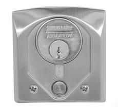 Mounts on outside of door Emergency coin operated release standard Functions available: 65, 66 & 68 As retrofit, order 185PALP x finish 185PALP