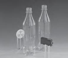 M18 enclosure M8 connector or cable Through-beam on a conveyor: glass Detection of transparentparts (glass, PET, ) Bottle detection on blowmoulding machinery (PET,glass, ).