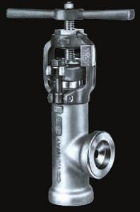 Blow-off Valves - Specially designed for the punishment of blow-off service in boiler systems with pressures of 3,206 psig; designed