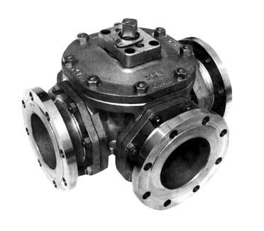Sempell Style DH - Three-Way control valve for mixing or separating flow with low pressure drops.