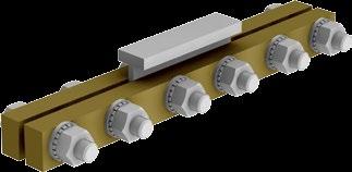 Components Insulation Joints Rail insulation segment to separate the rail track in segments Material: PTFE Max.